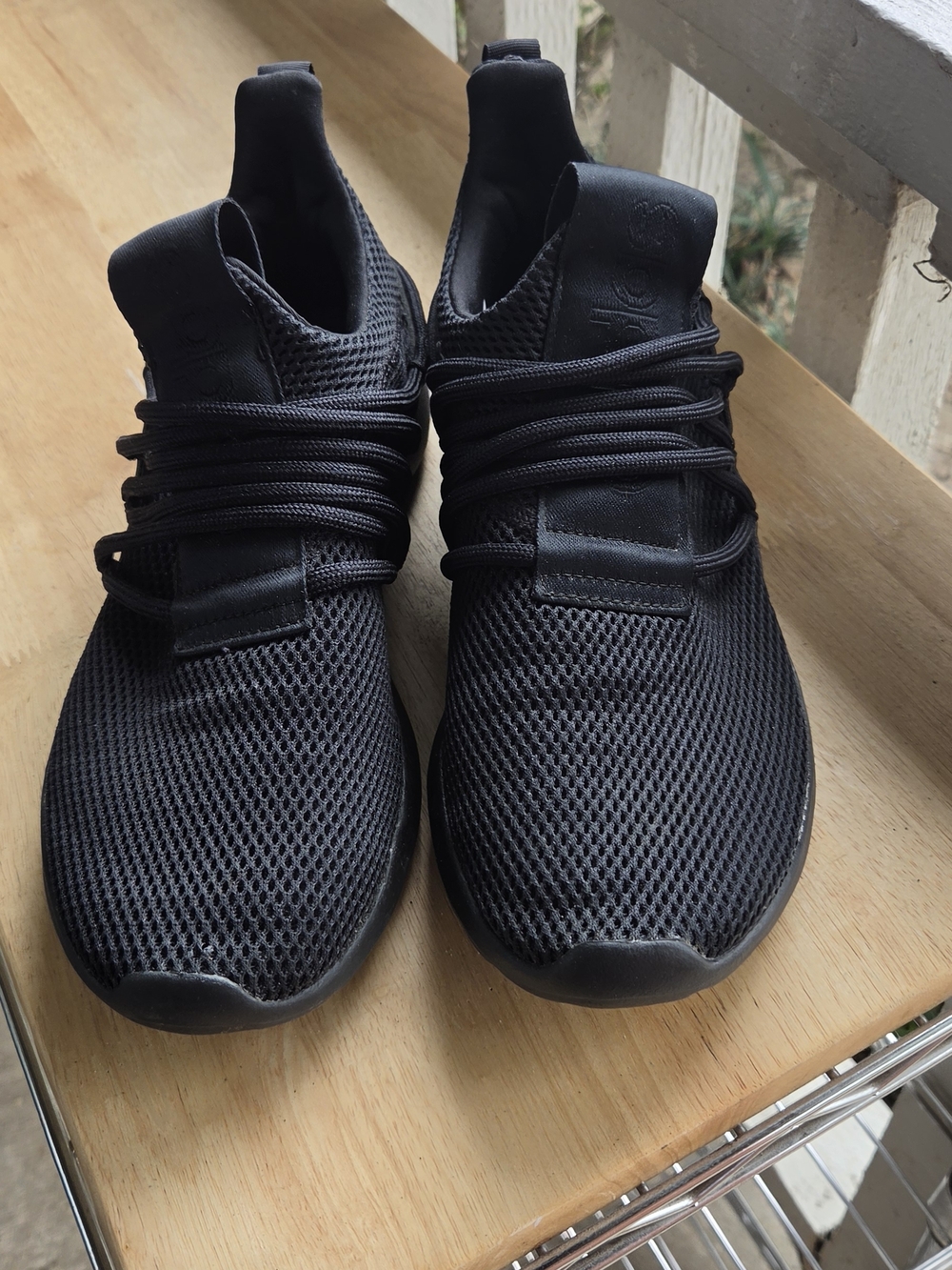 Adidas Men's Black Breathable Mesh Athletic Sneakers